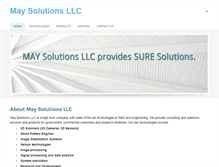 Tablet Screenshot of maysolutionsllc.com